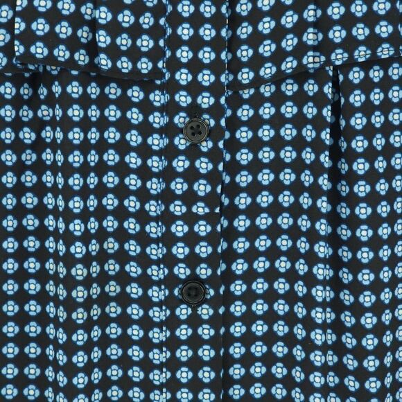 Who What Wear XXL Geometric Print Ruffle Button Down Blouse - Picture 6 of 11